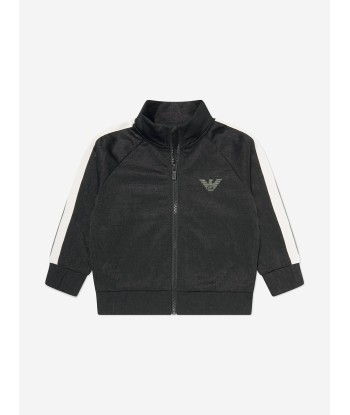 Emporio Armani Boys Logo Track Jacket in Navy de technologie