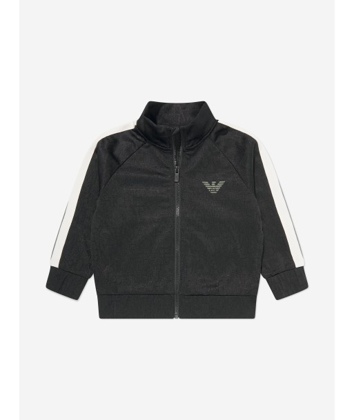 Emporio Armani Boys Logo Track Jacket in Navy de technologie