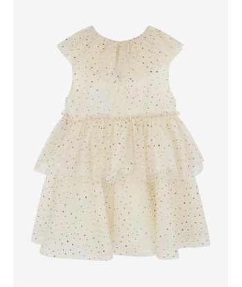 Konges Sløjd Girls Star Tulle Dress in Beige Profitez des Offres !