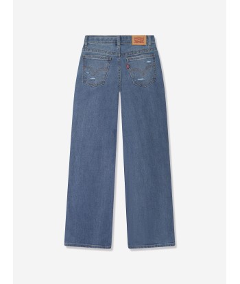 Levi's Girls Wide Leg Jeans in Blue JUSQU'A -70%! 