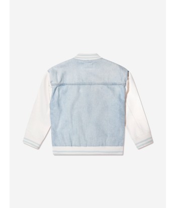 DL1961 Kids Denim Bomber Jacket in Blue 50% de réduction en Octobre 2024