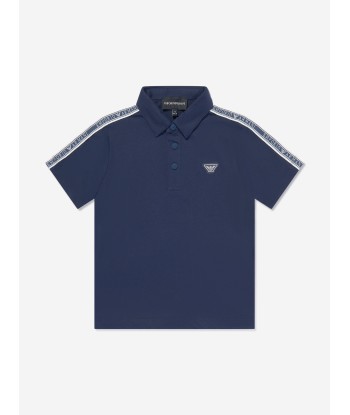 Emporio Armani Boys Logo Polo Shirt in Navy plus qu'un jeu 