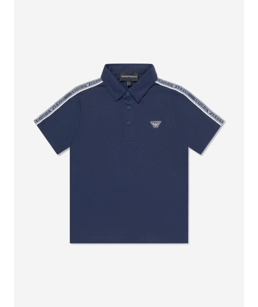 Emporio Armani Boys Logo Polo Shirt in Navy plus qu'un jeu 