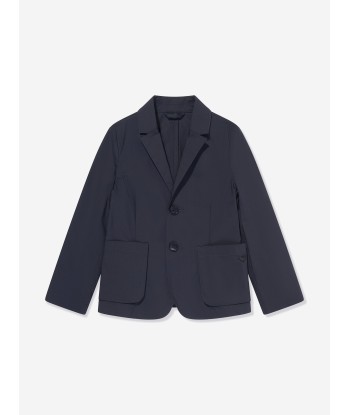 Emporio Armani Boys Cotton Blazer in Navy en stock