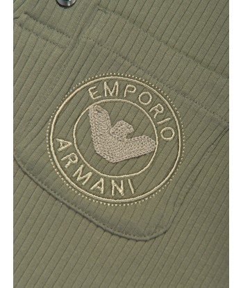 Emporio Armani Boys Logo Pocket Polo Shirt in Green Par le système avancé 