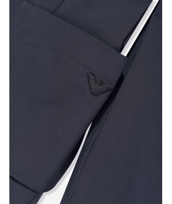 Emporio Armani Boys Cotton Blazer in Navy en stock