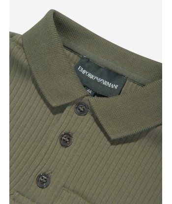 Emporio Armani Boys Logo Pocket Polo Shirt in Green Par le système avancé 