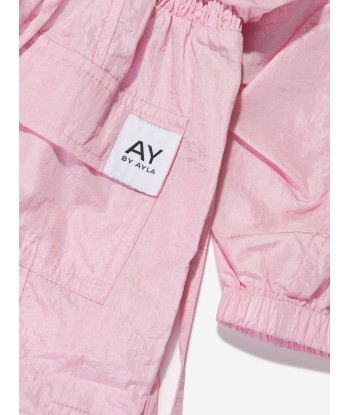 AY by AYLA Girls Nylon Jumpsuit in Pink s'inspire de l'anatomie humaine