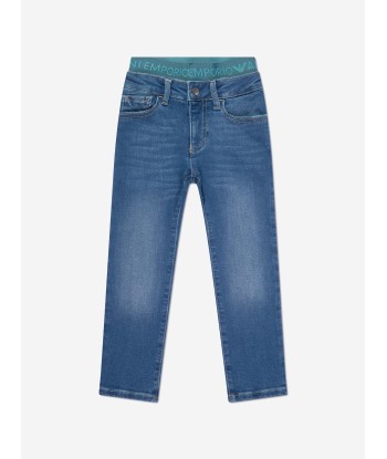 Emporio Armani Boys Skinny Fit Jeans in Blue Venez acheter