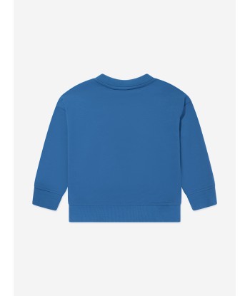 Emporio Armani Boys Logo Sweatshirt in Blue du meilleur 