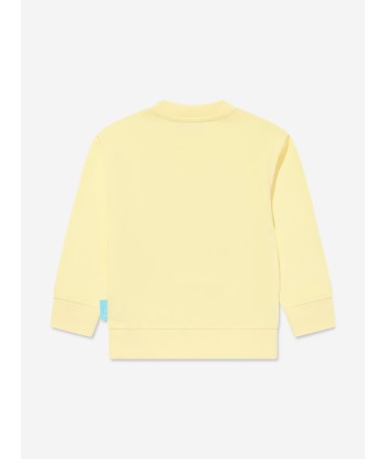 Emporio Armani Boys Smurf Surf Sweatshirt in Yellow outlet