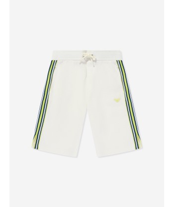 Emporio Armani Boys Logo Bermuda Shorts in White france