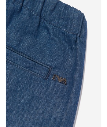 Emporio Armani Boys Denim Trousers in Blue Par le système avancé 