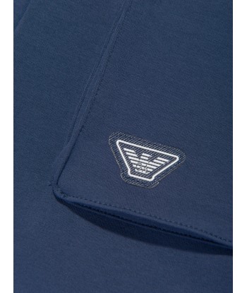 Emporio Armani Boys Logo Bermuda Shorts in Navy outlet