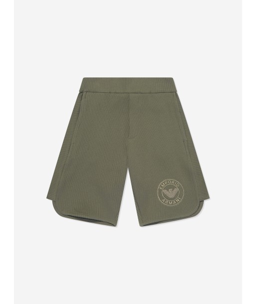 Emporio Armani Boys Logo Shorts in Green Comparez et commandez 