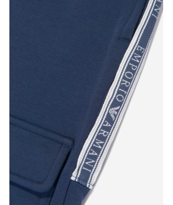 Emporio Armani Boys Logo Tape Joggers in Navy acheter