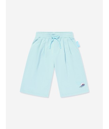 Emporio Armani Boys Smurf Logo Shorts in Blue du meilleur 