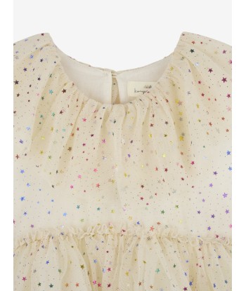 Konges Sløjd Girls Star Tulle Dress in Beige Profitez des Offres !