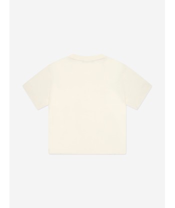 Emporio Armani Boys Logo Print T-Shirt in Ivory Comment ça marche