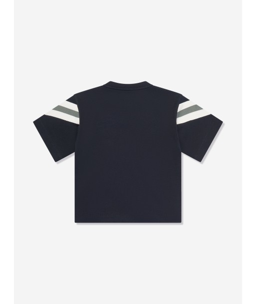 Emporio Armani Boys Striped Sleeve T-Shirt in Navy suggérées chez