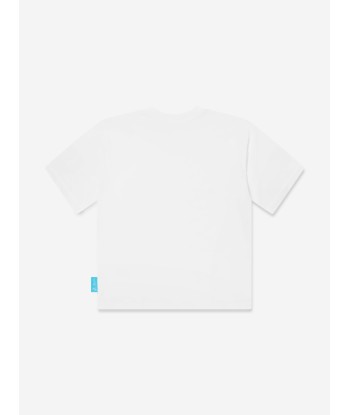 Emporio Armani Boys Smurf Print T-Shirt in White acheter en ligne