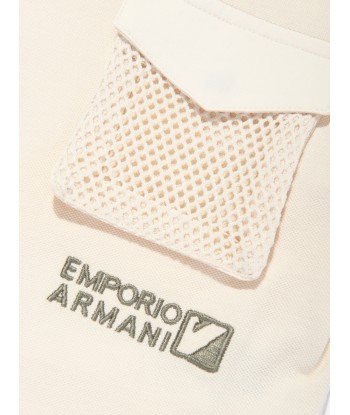 Emporio Armani Boys Pocket T-Shirt in Beige hantent personnes