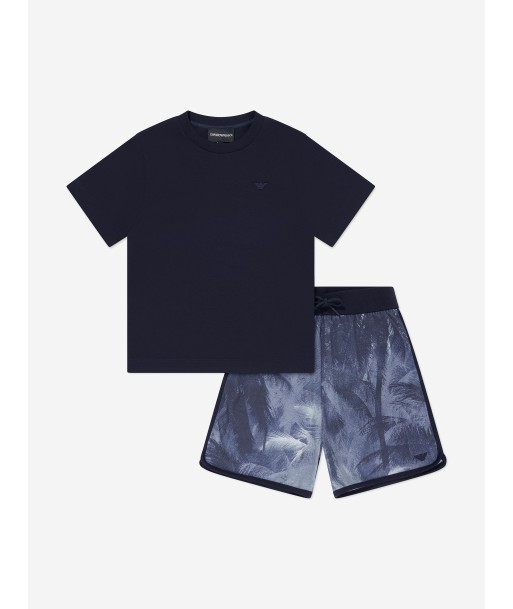 Emporio Armani Boys Short Set in Multicolour prix pour 