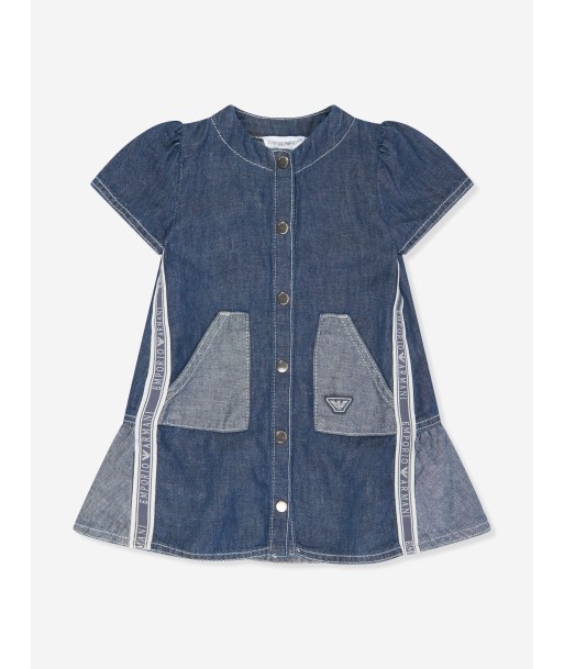 Emporio Armani Baby Girls Denim Dress in Blue l'achat 