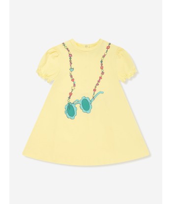 Emporio Armani Baby Girls Sunglasses Print Dress in Yellow Le MVP de beaucoup