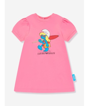 Emporio Armani Baby Girls Smurfette Dress in Pink du meilleur 