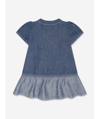 Emporio Armani Baby Girls Denim Dress in Blue l'achat 