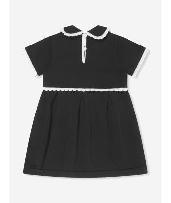 Emporio Armani Baby Girls Cotton Dress in Navy offre 