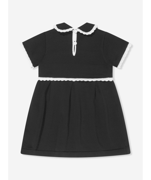 Emporio Armani Baby Girls Cotton Dress in Navy offre 