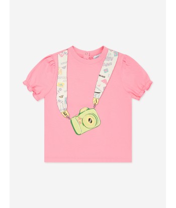 Emporio Armani Baby Girls Camera Print T-Shirt in Pink votre restaurant rapide dans 