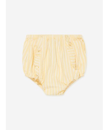 Emporio Armani Baby Girls Striped Short Set in Yellow Toutes les collections ici