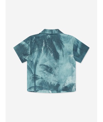 Emporio Armani Baby Boys Palm Leaf Shirt in Green Economisez 