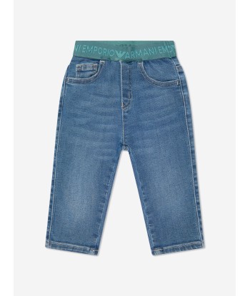 Emporio Armani Baby Boys Pull On Jeans in Blue Economisez 