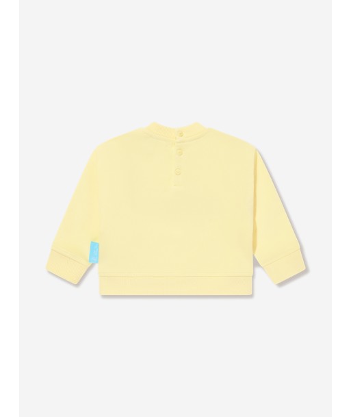 Emporio Armani Baby Boys Smurf Sweatshirt in Yellow brillant des détails fins