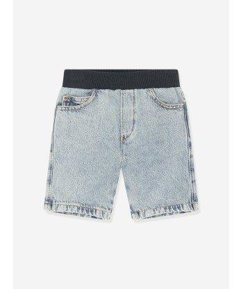 Emporio Armani Baby Boys Denim Pull On Shorts in Blue est présent 