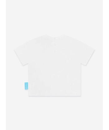 Emporio Armani Baby Boys Smurf T-Shirt in White de technologie