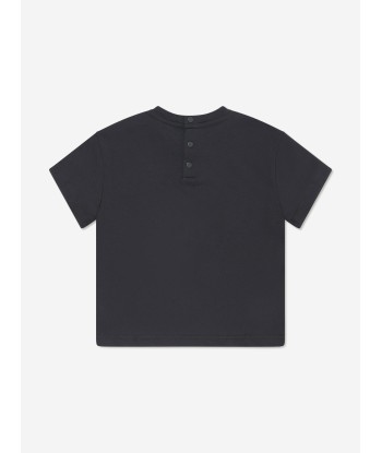 Emporio Armani Baby Boys Logo Print T-Shirt in Navy brillant des détails fins