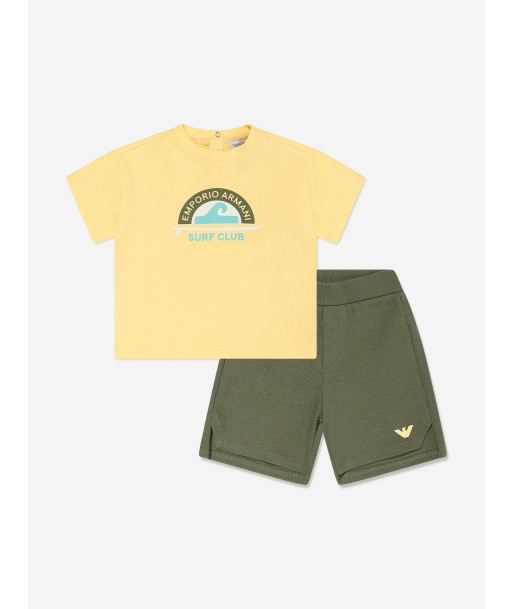 Emporio Armani Baby Boys Surf Club Short Set in Multicolour livraison et retour toujours gratuits