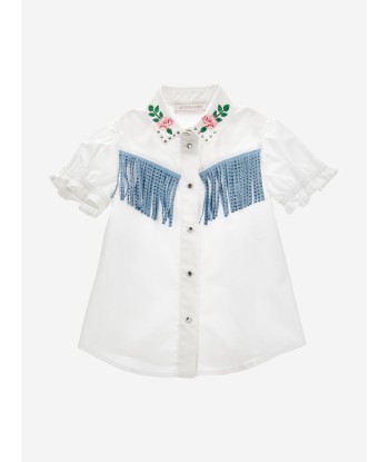 Monnalisa Girls Rodeo Shirt in White À commander