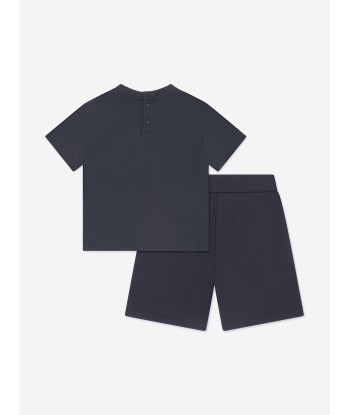 Emporio Armani Baby Boys Short Set in Navy vente chaude votre 