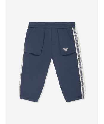 Emporio Armani Baby Boys Logo Tracksuit in Navy ou a consommer sur place