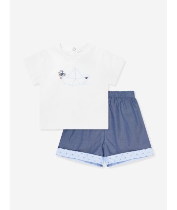 Emporio Armani Baby Boys Short Gift Set in Multicolour en ligne