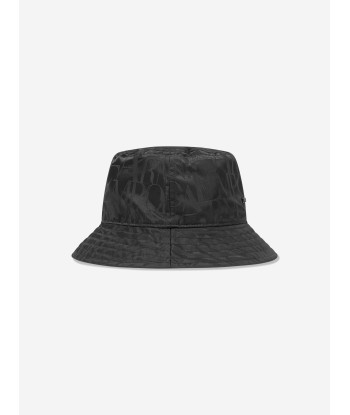 Emporio Armani Boys Logo Bucket Hat in Navy de votre