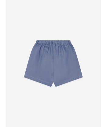 Emporio Armani Baby Boys Chambray Short Set in Blue l'achat 