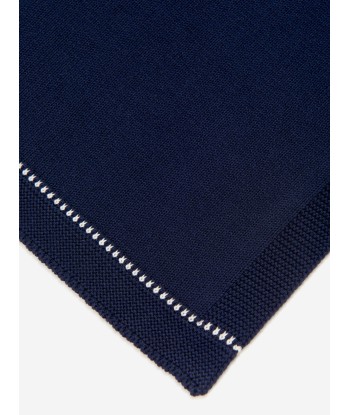 Emporio Armani Baby Boys Logo Blanket in Navy en ligne des produits 