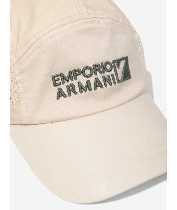 Emporio Armani Boys Logo Cap in Beige plus qu'un jeu 